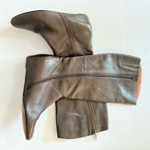 CORSO‎ COMO brown leather knee boots